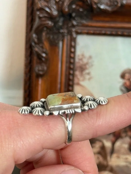 Genuine Navajo Turquoise Ring - Picture 2 of 4